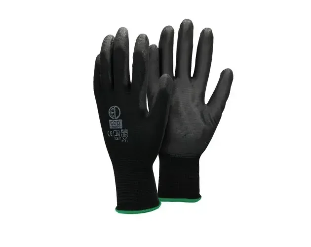 12 pares guantes de trabajo con revestimiento negro ecd germany | Brico Depôt Ordina Subito