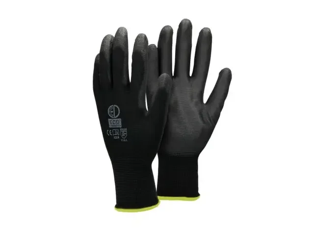 120x par guantes de trabajo con revestimiento negro ecd germany | Brico Depôt Bestseller
