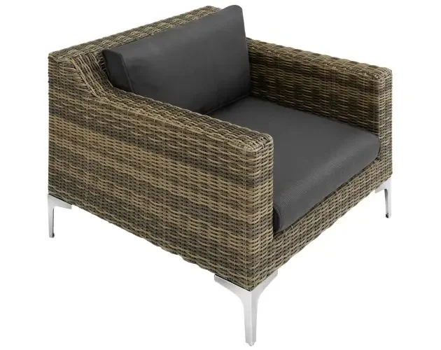 A Buon Prezzo Pieza modular para conjunto de ratán villanova sillón, gris | Brico Depôt