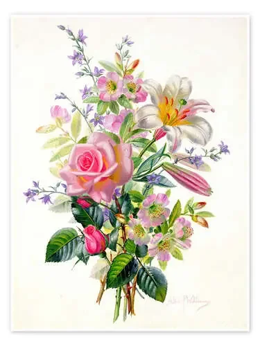 A Pink Bouquet de Albert Williams Bridgeman Images