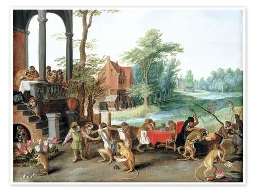 A Satire of the Folly of Tulip Mania de Jan Brueghel d.J. Bridgeman Images