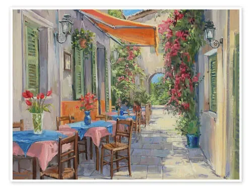 A Shady Cafe in Spain de Paul Simmons