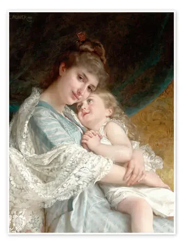 A tender embrace de Émile Munier Master Collection