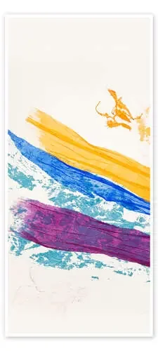 Abstract Waves of Washi Blue de Jan Sullivan Fowler