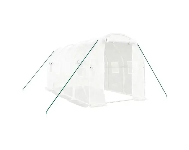 Acquista Ora vidaXL invernadero con estructura de acero blanco 8 m² 4x2x2 m | Brico Depôt