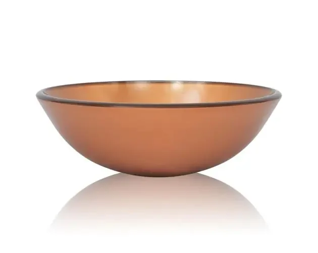 Acquista Ora vidaXL lavabo de vidrio templado 42 cm marrón | Brico Depôt