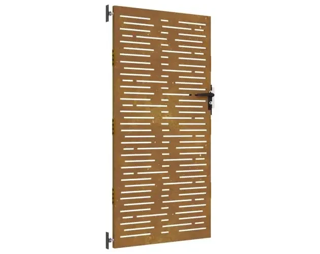 Acquista Ora vidaXL puerta de jardín acero corten diseño cuadrado 85×200 cm | Brico Depôt