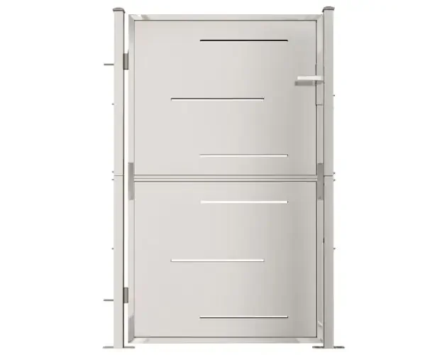 Acquista Ora vidaXL puerta de jardín de acero inoxidable 100×150 cm | Brico Depôt