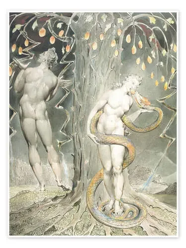 Adán y Eva de William Blake Master Collection