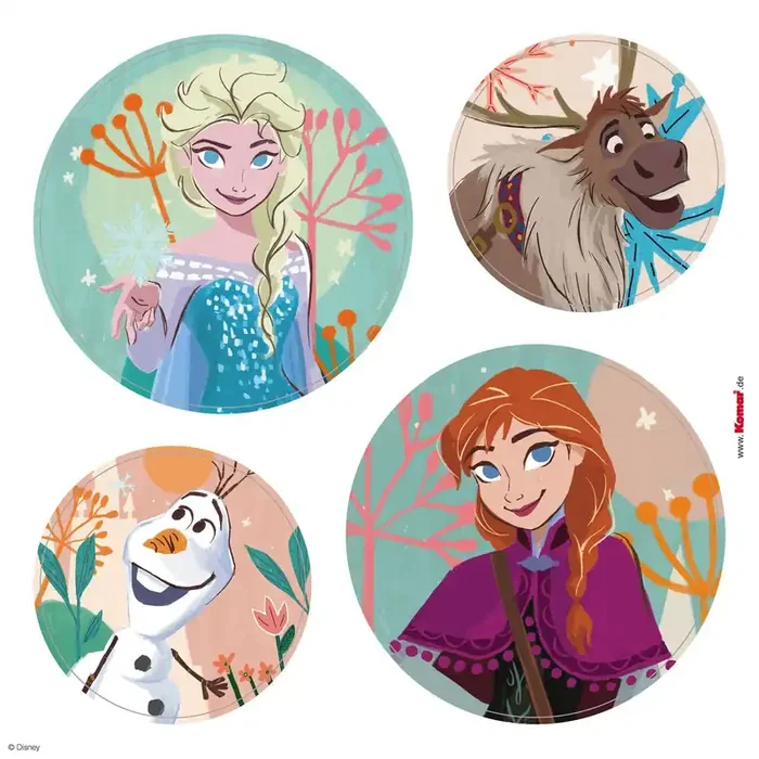 adhesivo para ventanas Frozen personajes azul, verde y morado de Disney – 612744