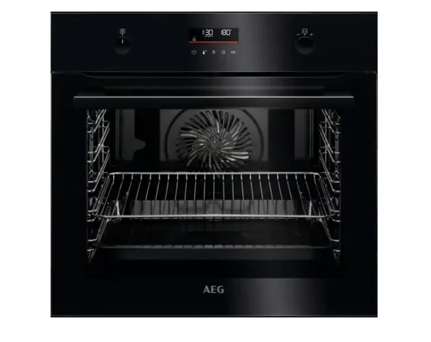 Affare Horno aeg bpe535160b cristal negro pirólisis | Brico Depôt