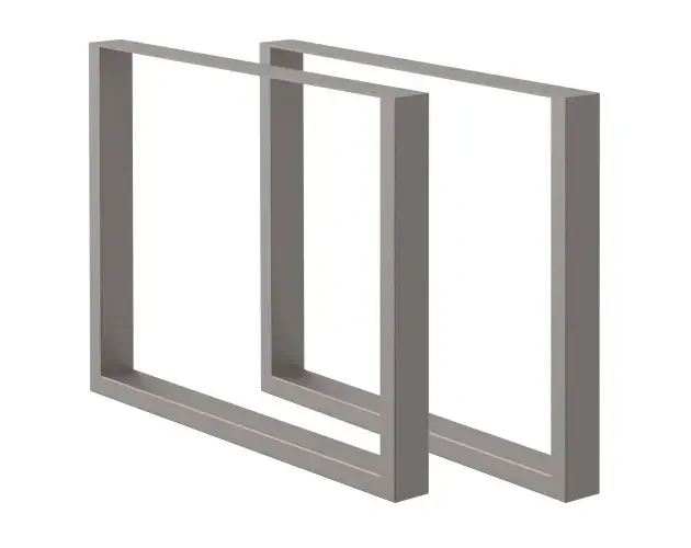 Affare Juego de 2 patas 80x72cm acero industrial gris mesa comedor | Brico Depôt