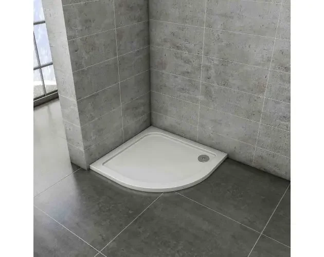 Aica plato de ducha cuadrante 90x90x3cm blanco,piedra artificial | Brico Depôt Economico