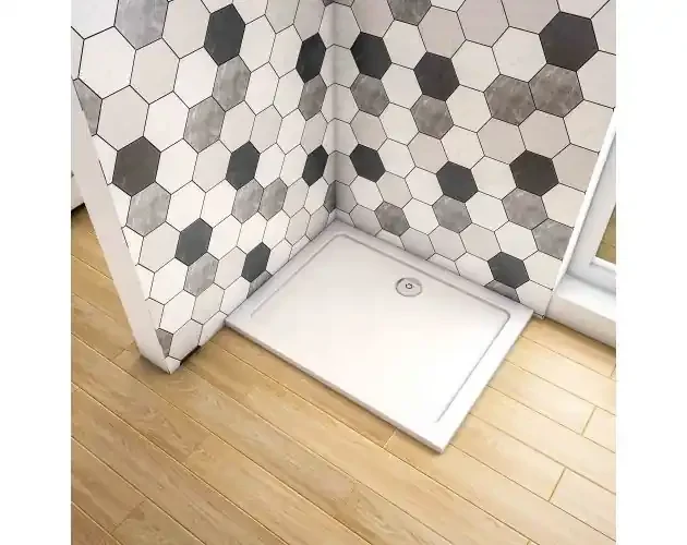 Aica plato de ducha rectangular blanco 120x90x3cm+accesorios de desagüe | Brico Depôt Edizione Limitata