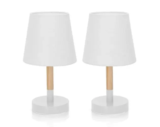 Aigostar Lámpara de Mesa, lámpara de Noche , Portalámparas E14,2 Piezas | Brico Depôt Must-Have