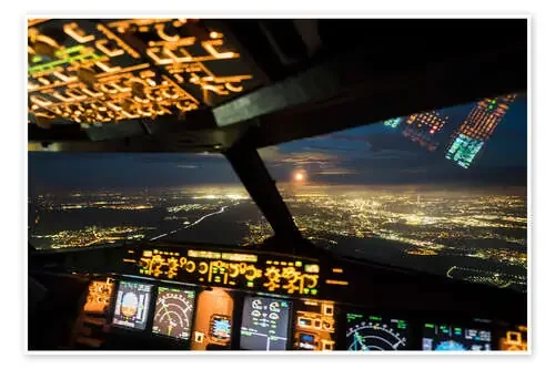 Airbus A320 aterrizando en Fráncfort de Ulrich Beinert