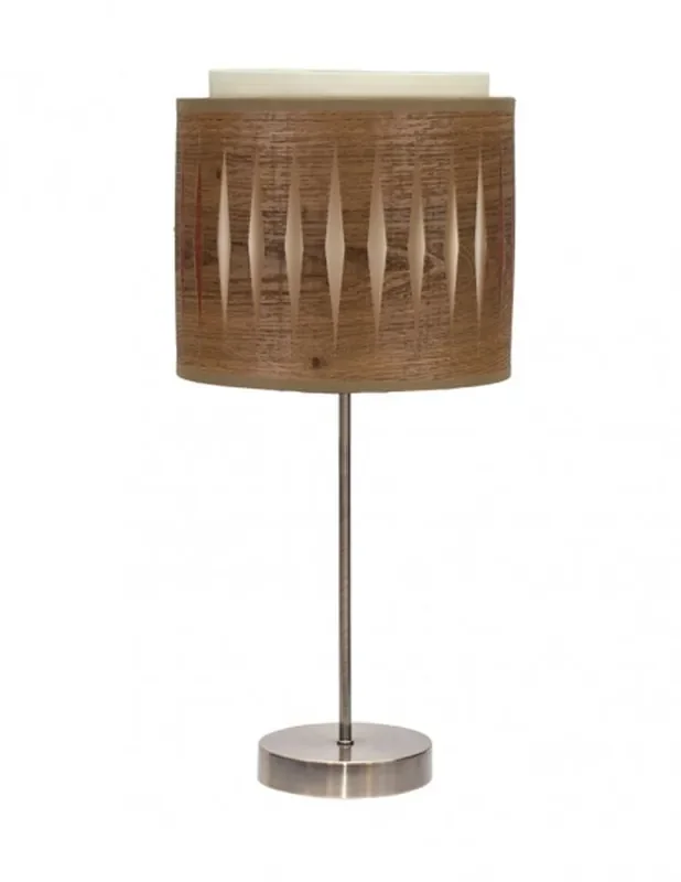 Alexandra Lámpara de Mesa Madera Oscura