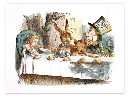 Alicia tomando el té de John Tenniel Master Collection