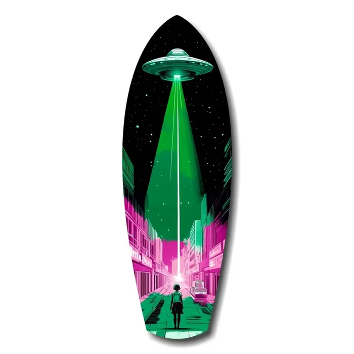 Alien Invade Glass Wall Art – 12 » X 35 «