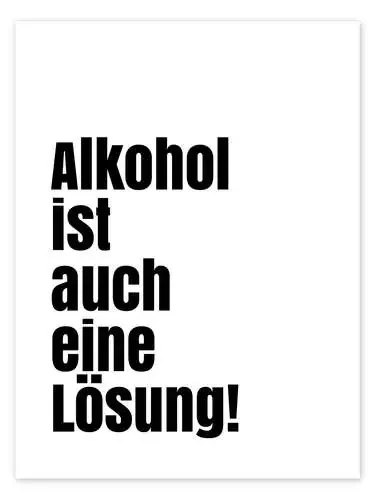 Alkohol ist auch eine Lösung! de Typobox Editors Choice