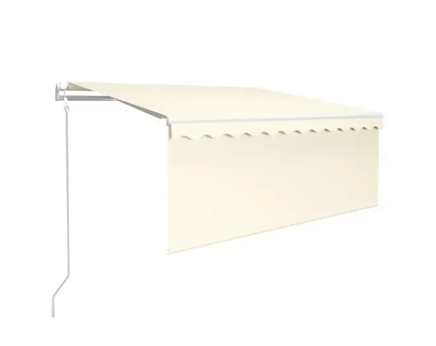 All’Ingrosso vidaXL toldo retráctil automático con persiana crema 3,5×2,5m | Brico Depôt