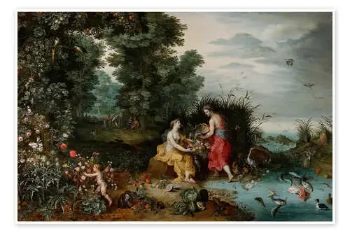 Allegory of Earth and Water, 1650 de Jan Brueghel d.J. akg-images