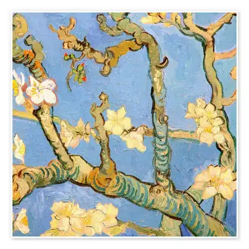 Almond blossom detail de Vincent van Gogh Master Collection