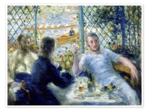 Almuerzo en el restaurante en la rivera de Pierre-Auguste Renoir Master Collection
