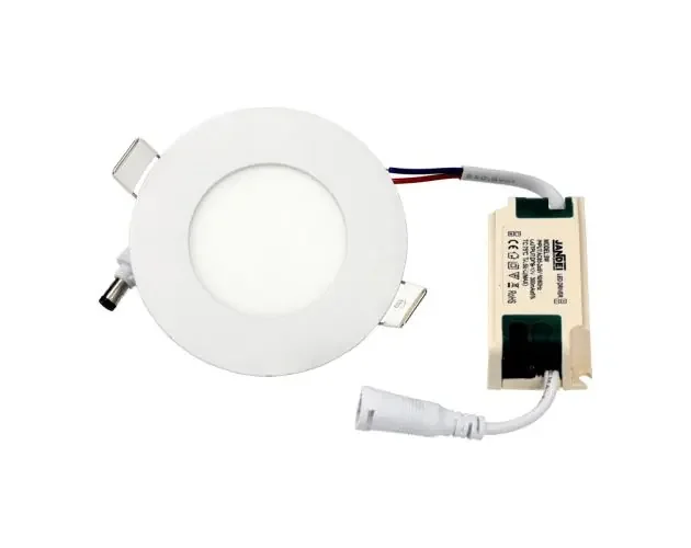Alta Qualità Downlight LED 3w blanco cálido 3000k redondo empotrar blanco | Brico Depôt