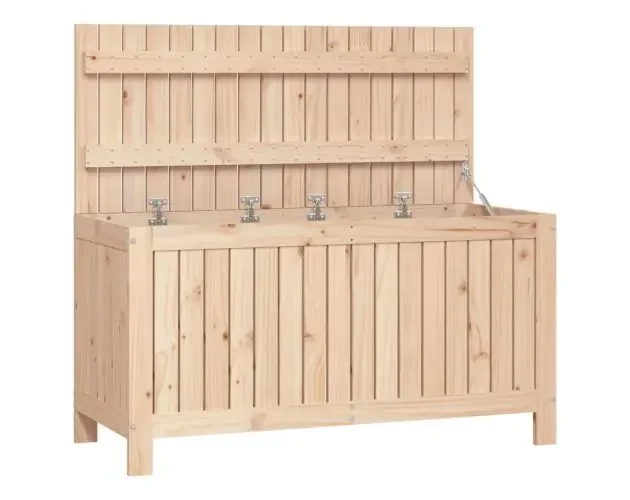 Alta Qualità vidaXL caja de almacenaje jardín madera maciza de pino 115x49x60 cm | Brico Depôt