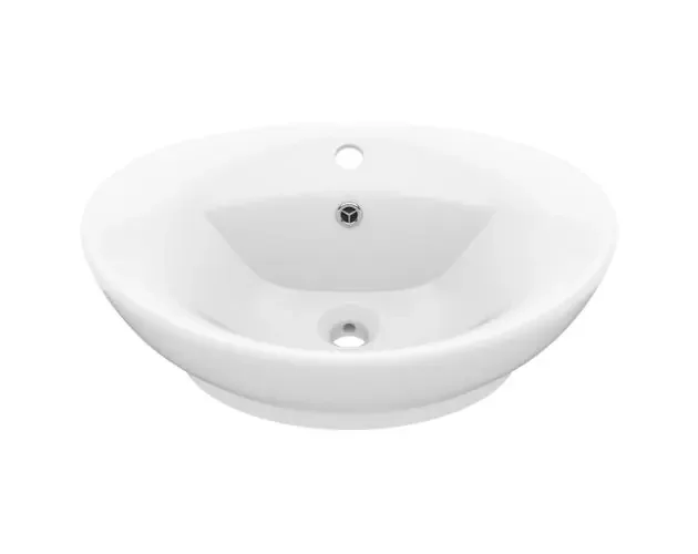 Alta Qualità vidaXL lavabo lujoso con rebosadero cerámica blanco mate 58,5×39 cm | Brico Depôt