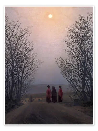 Amanecer en el bosque de Caspar David Friedrich Master Collection
