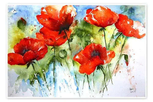 Amapolas I de Brigitte Dürr