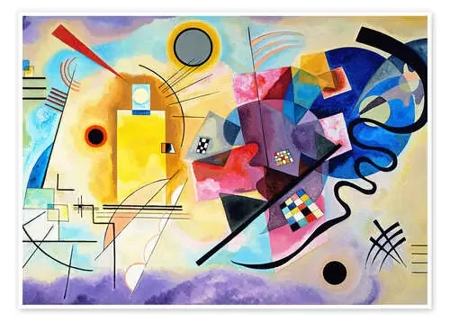 Amarillo, rojo y azul de Wassily Kandinsky Master Collection