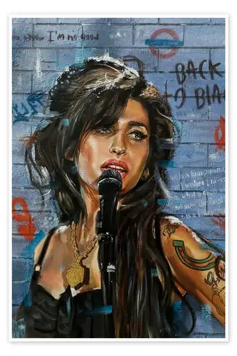 Amy Winehouse Pop-Art Portrait de Simona Zecca
