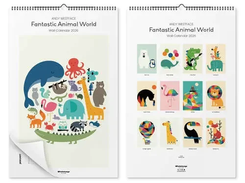 Andy Westface Calendar – Fantastic Animal World 2026 de Andy Westface