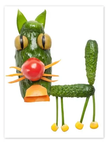 Animales de verduras el gato Editors Choice