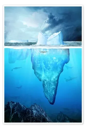 Antarctic iceberg underwater de Kalle60