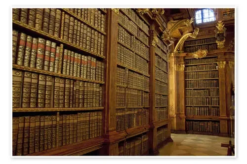 Antigua biblioteca de la abadía de Melk de Cindy Miller Hopkins Danita Delimont