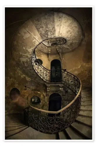 Antigua escalera de caracol I de Jaroslaw Blaminsky