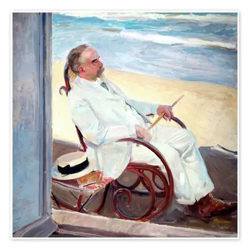Antonio García en la Playa de Joaquín Sorolla y Bastida Master Collection
