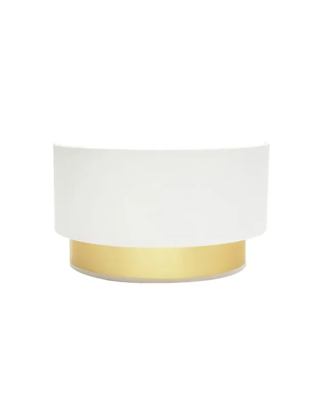 Anuska Medio Aplique Pared Blanco Oro