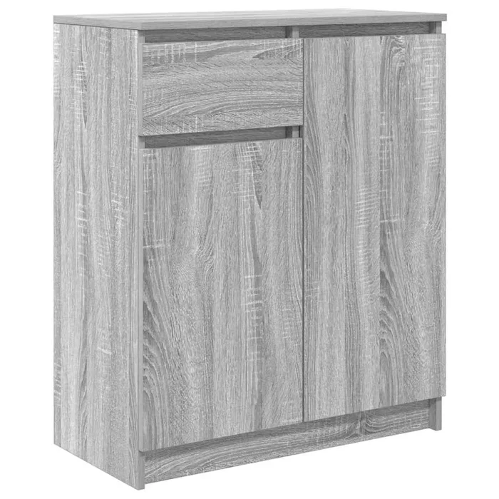 Aparador con cajón vidaXL Sonoma gris 71x35x84 cm madera de ingeniería
