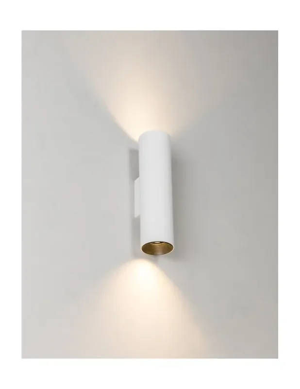 Aplique 2 Luces de Aluminio Blanco