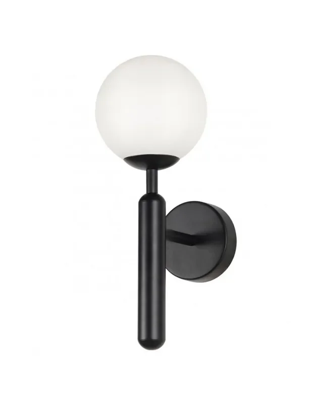 Aplique Bola Cristal Opal y Metal Negro
