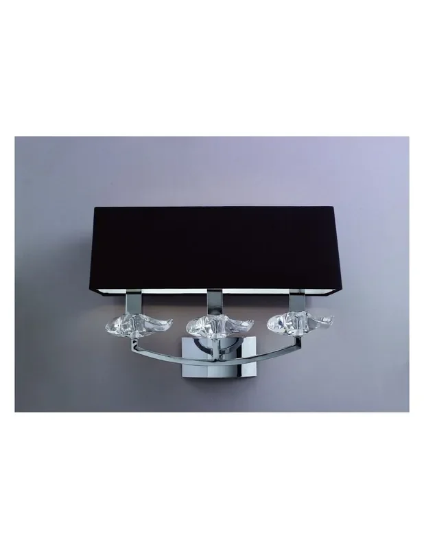 Aplique de Pared Pantalla Negra