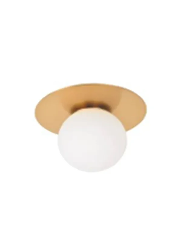 Aplique de pared tulipa de cristal