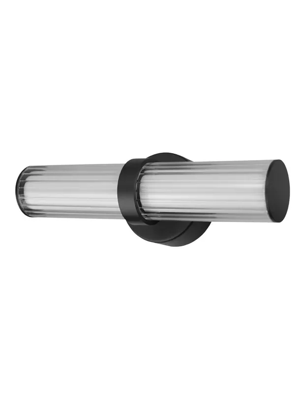 Aplique Diseño Led Negro Luz 360º