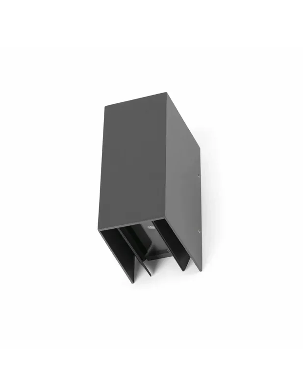 Aplique Luz Doble Exterior Gris Oscuro 3000K