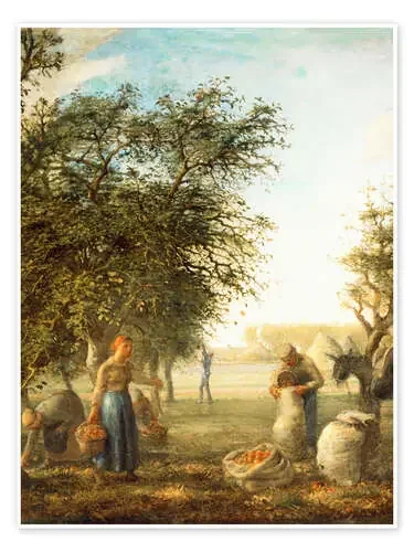 Apple harvest de Jean-François Millet akg-images